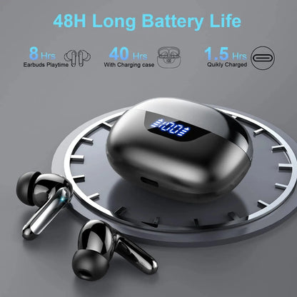 Wireless Bluetooth 5.3 Earbuds with ENC Mics – Noise Cancelling