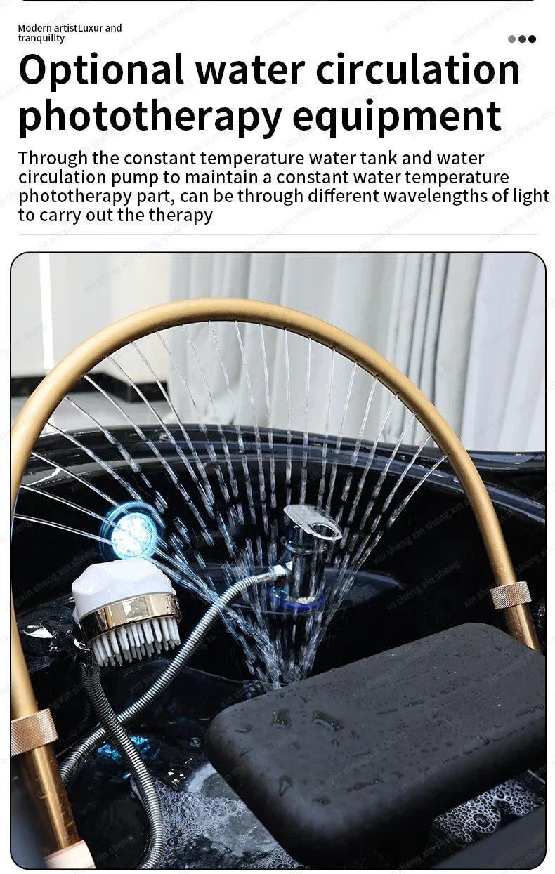 Factory Hair Salon Shampoo Bed Head SPA Fumigation Machine Electric Massage Table For Leisure Health Store Commercial Furniture