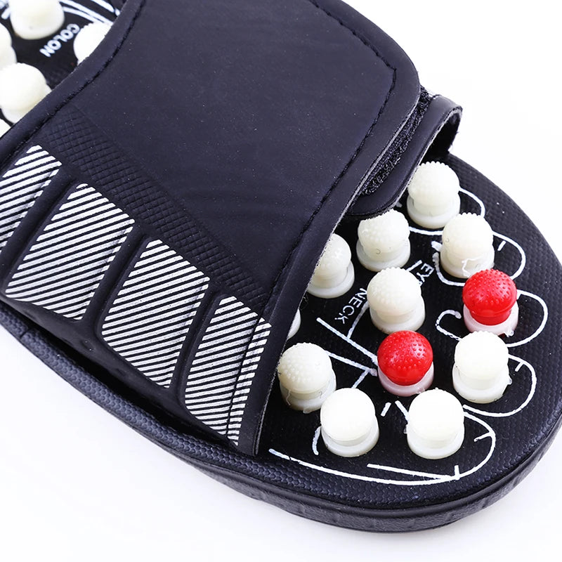 Acupoint Massage Slippers Massager Shoes For Feet Unisex Flop Health Care Rotating Feet Chinese Acupressure Home Flip