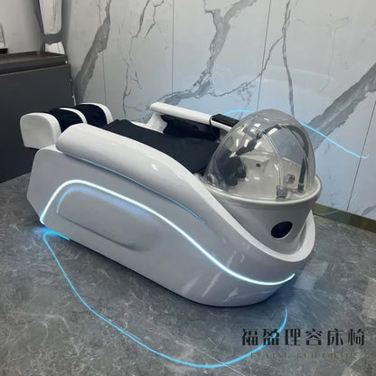 LTT electric smart shampoo bed barber shop hair shop semi-automatic flushing bed