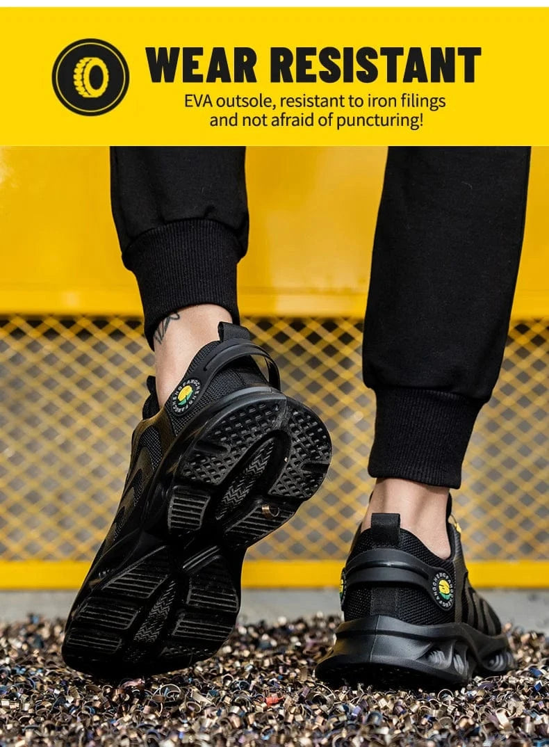 Lightweight Lace-Free Safety Shoes