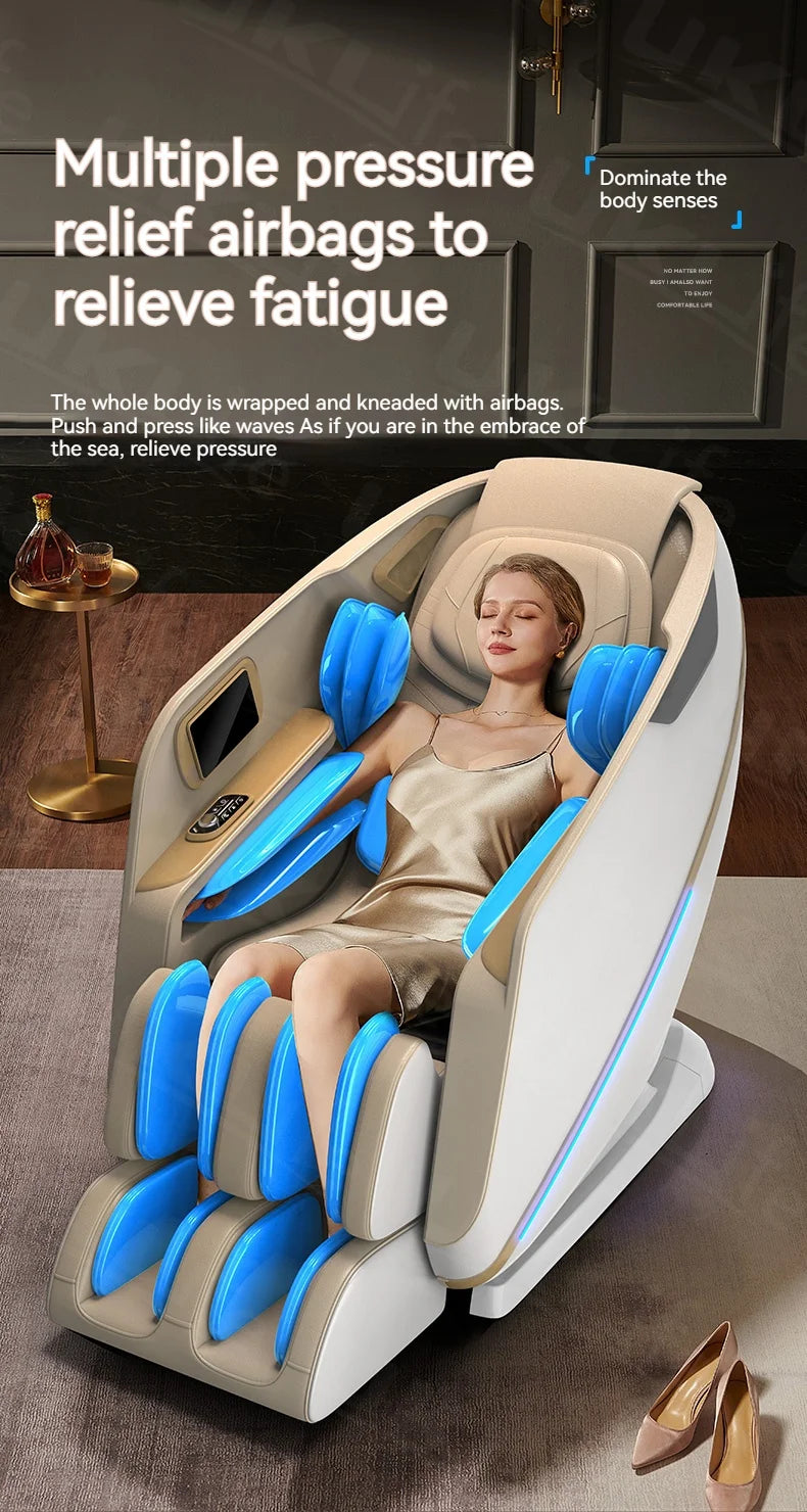 3 Year Warranty 4D SL-Track Zero Gravity full body AirBag Massager Chairs Home 3D Office Chair Luxury Electric Massage Sofa