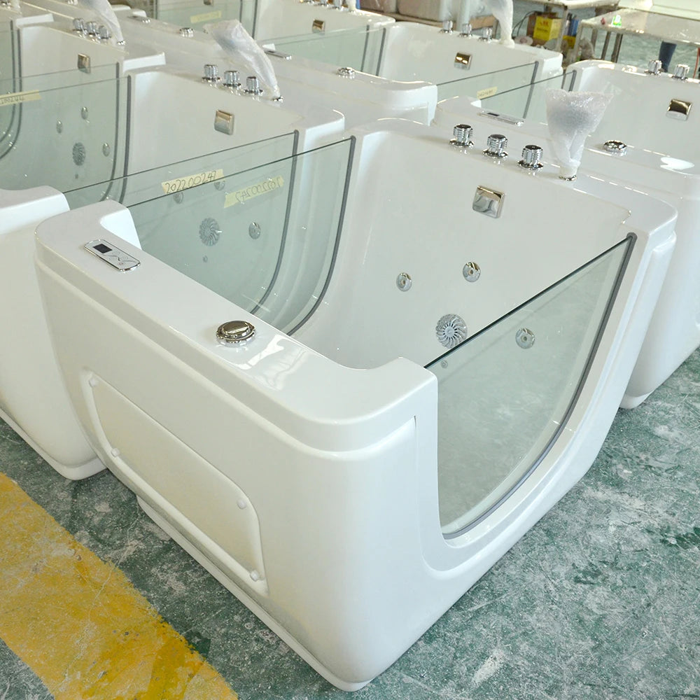 Environment-friendly Colorful Acrylic whirlpool Kid Baby Spa Baby Massage Freestanding Bathtub Children Bath Tub