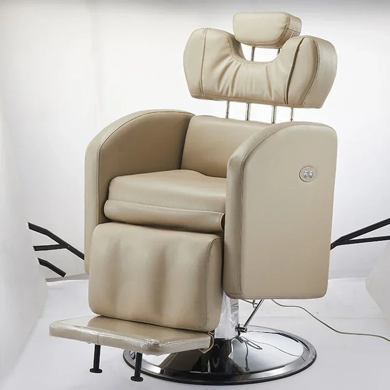 Kopftherapie Elektrischer Schönheits-Haarstuhl Multifunktionaler Augenbrauenrasier- und Ablagestuhl Physiotherapie Gesundheitsstuhl