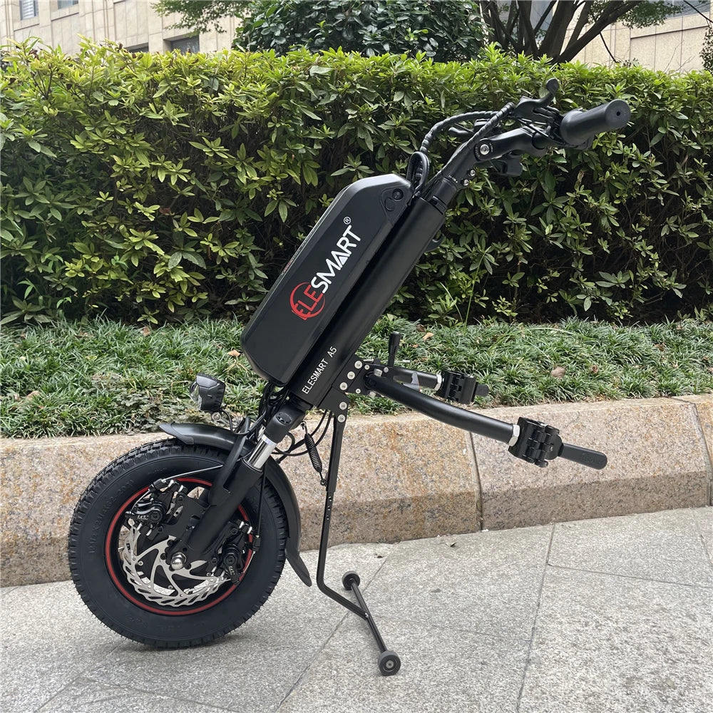 Handcycle électrique léger et attachable 12,8 Ah 500 W pour le sport/pliable