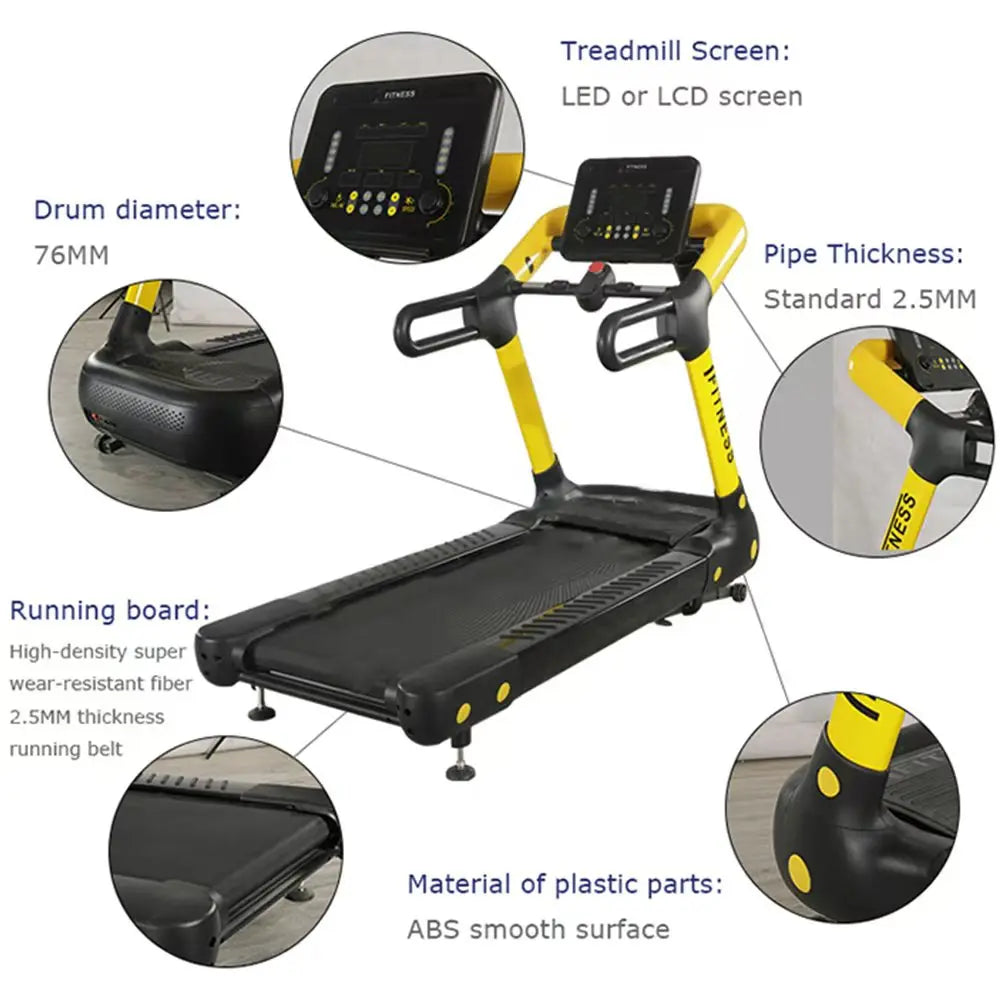 Neues Design Elektrisches Laufband für zu Hause Kommerzielles Fitnessstudio-Gerät Laufband mit Bildschirm Hochwertiges Laufband