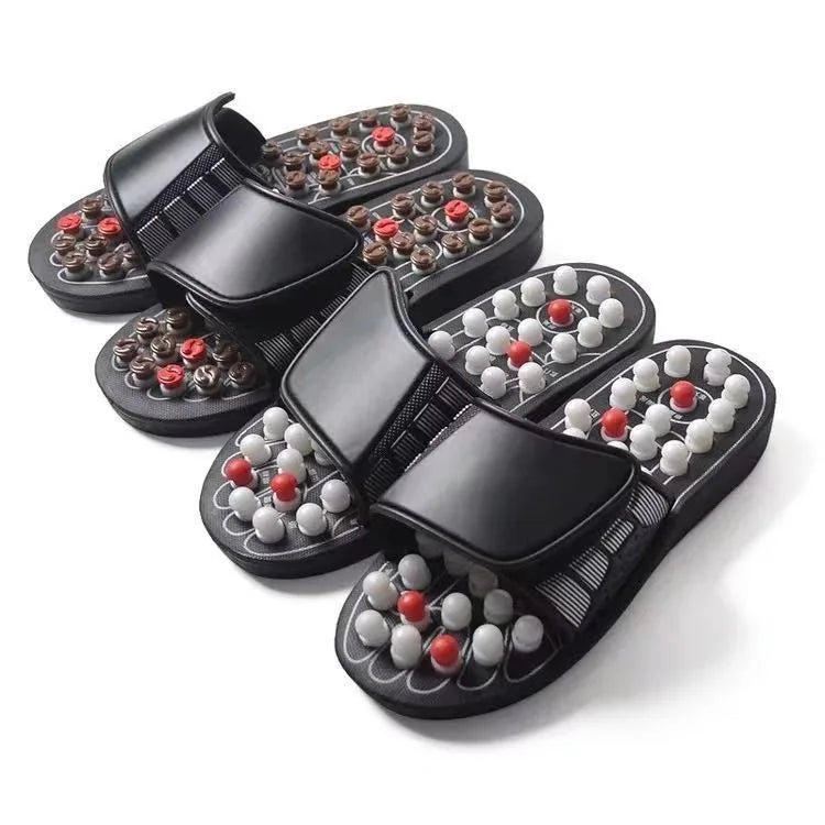 Acupoint Massage Slippers Massager Shoes For Feet Unisex Home Flip Flop Health Care Rotating Feet Chinese Acupressure