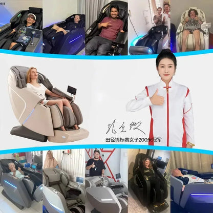 Factory Wholesale High Quality Cheap 3D 4D 8D Full Body Zero Gravity Home Use Massage Chair With Foot Massage