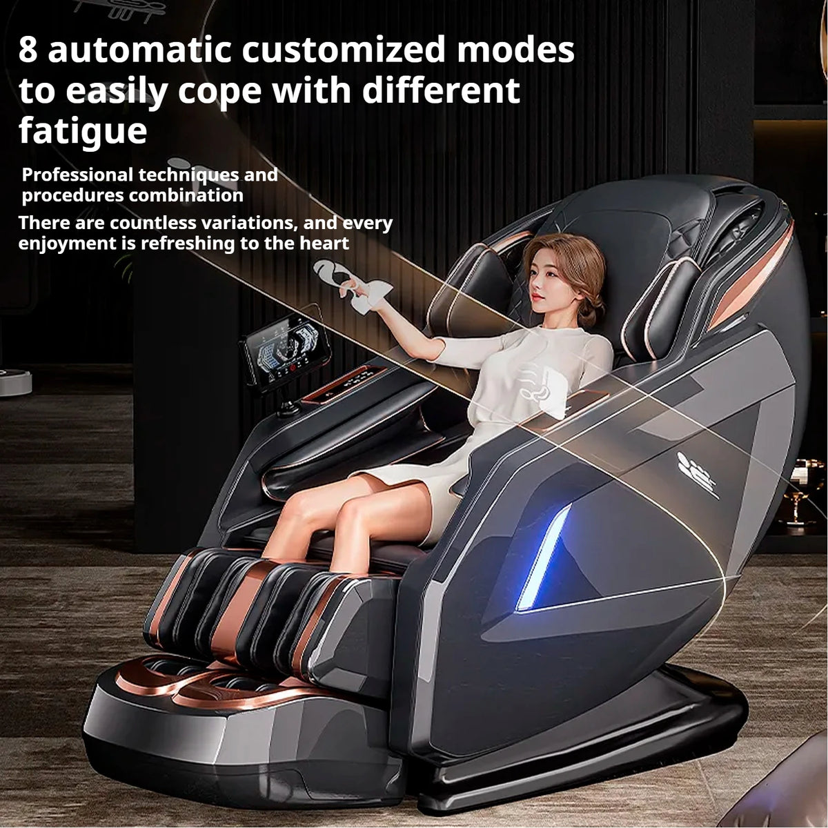 Three Years Warranty 4D Zero Gravity  SL Track Massage Chair Full Body Airbag Office Chair Home 3D AI Voice control Massage Sofa