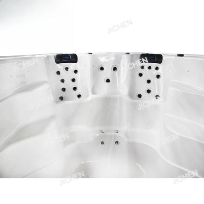 DepositZwei-Zonen-Luxus-Jacuzzi-Whirlpool-Kombination, neues Design, Schwimm-Spa-Pool