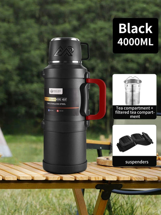 Grand Thermos en Acier Inoxydable – Idéal pour le Voyage