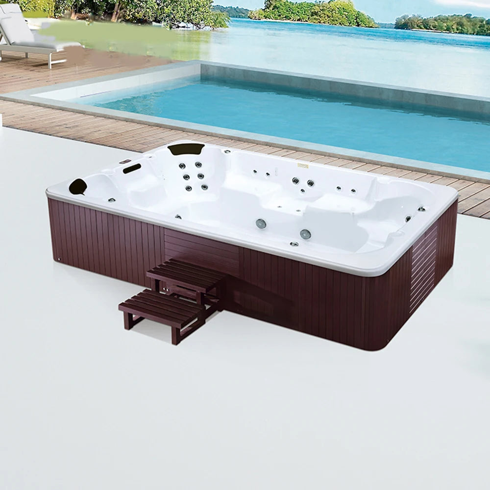 3600X2300X960mm 8 people Swimming Pool whirlpool Bathtub Acrylic Hydromassage Surfing Massage SPA H5360A