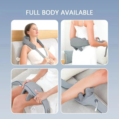 Wireless Neck &amp; Back Massager – Kneading Shoulder, Cervical, and Trapezius Relaxation Shaw