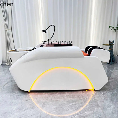 Multifunktions-Massage-Shampoo-Stuhl Schönheit Waschebecken Komfort Dusch-Shampoo-Stuhl Artefakt PU-Leder Möbel Мойка Волос MHXFY