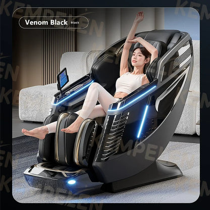 Dual-Core 4-Hand Massage Chair – Full Body Airbag Wrap, Optical Body Scan, Extended SL Track, Deep Leg & Foot Massage