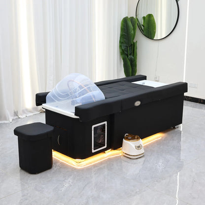 CZ  Electric Adjustable Foot Spa Beauty Shampoo Bed Massage Foot Soak Automatic Up and Down Foot Bath Health Salon