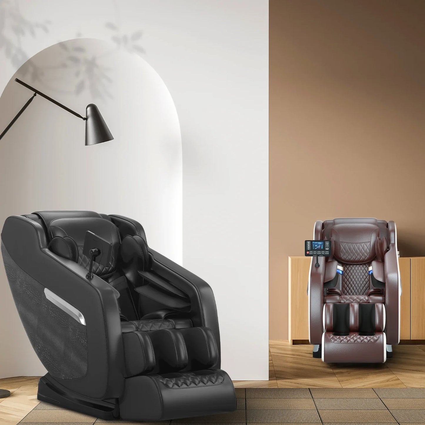 2025 7ft Professioneller Ganzkörper-Elektromassagesessel 400Lbs Kapazität 4D Massage Schwerelosigkeit Multifunktions-Heimmöbel