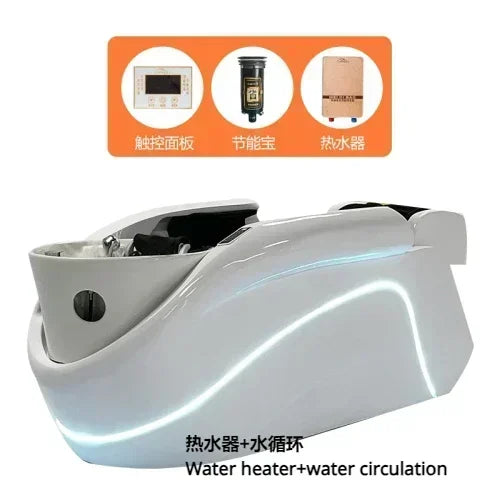 ss Neues intelligentes Massage-Shampoo-Bett Kopfpflege Begasung Wasserkreislauf Automatisches Massage-Shampoo-Bett