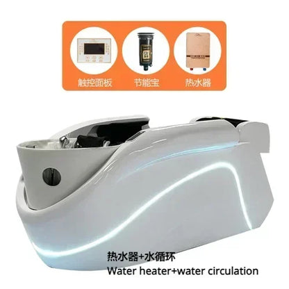 ss Neues intelligentes Massage-Shampoo-Bett Kopfpflege Begasung Wasserkreislauf Automatisches Massage-Shampoo-Bett
