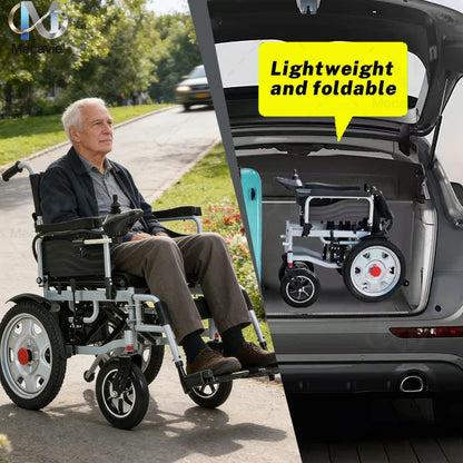 2026 NEW Arrivals Electric Foldable Portable Wheelchair Trending Disabled Electric Scooter Electric Wheel Chair Walker Rollator
