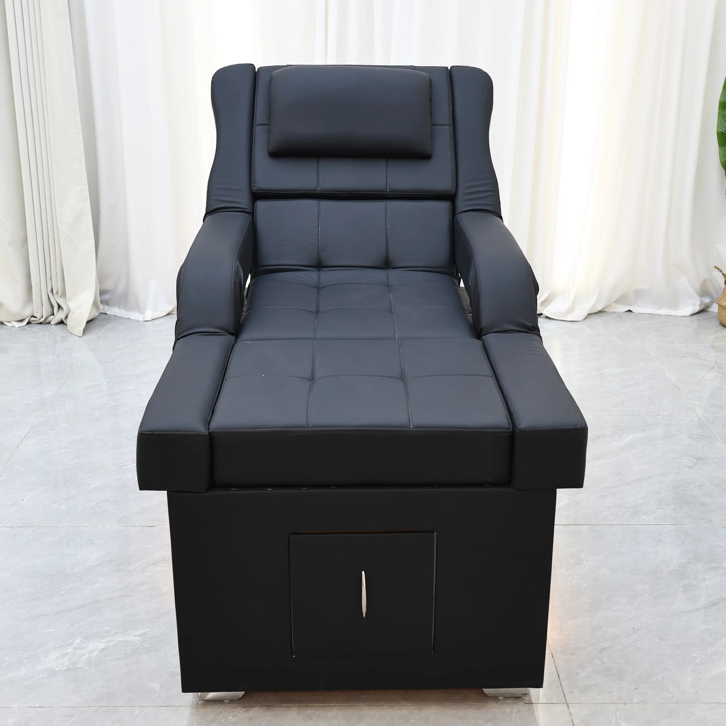 XinSheng Electric Adjustable Lift Shampoo Bed Massage Table All-in-One Salon SPA Massage Bed with Hair Washing Basin & Foot Bath