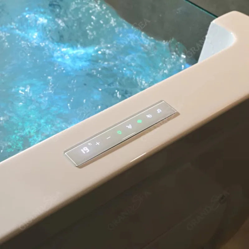 swimming tub Free-standing bubble tub Spa equipment Children's baby tub with thermometer