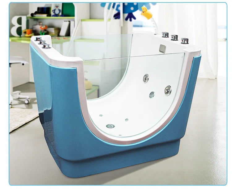 Environment-friendly Colorful Acrylic whirlpool Kid Baby Spa Baby Massage Freestanding Bathtub Children Bath Tub
