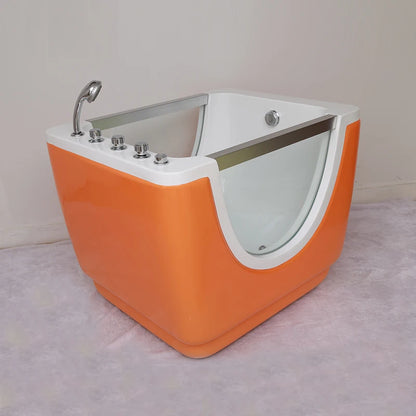 Environment-friendly Colorful Acrylic whirlpool Kid Baby Spa Baby Massage Freestanding Bathtub Children Bath Tub
