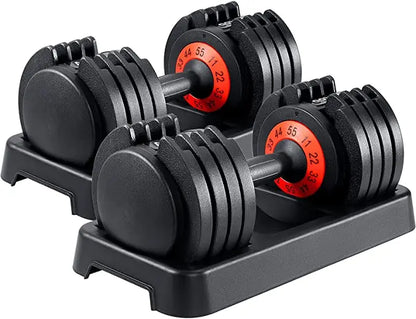 Großhandel ab Werk Preiswertestes verstellbares Hantelset Ein Paar schwarze Trainingshanteln für das Fitnesstraining