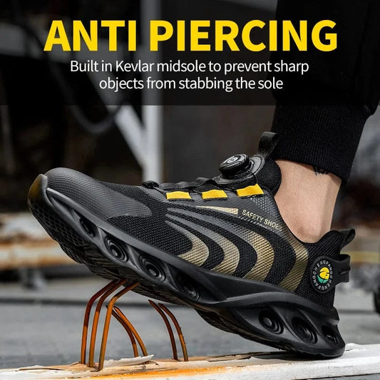 Lightweight Lace-Free Safety Shoes