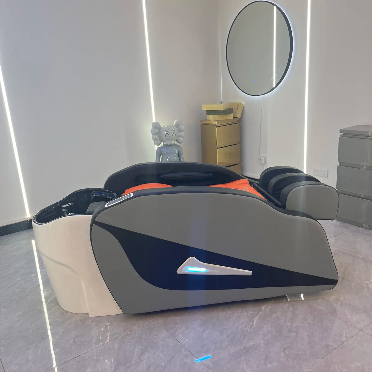 Automatische Haarwasch-Massage-Shampooliege, Kopf-SPA-Liegen, Friseurgeschäft professionelle Friseurdienstleistungen Geschäftsmöbel