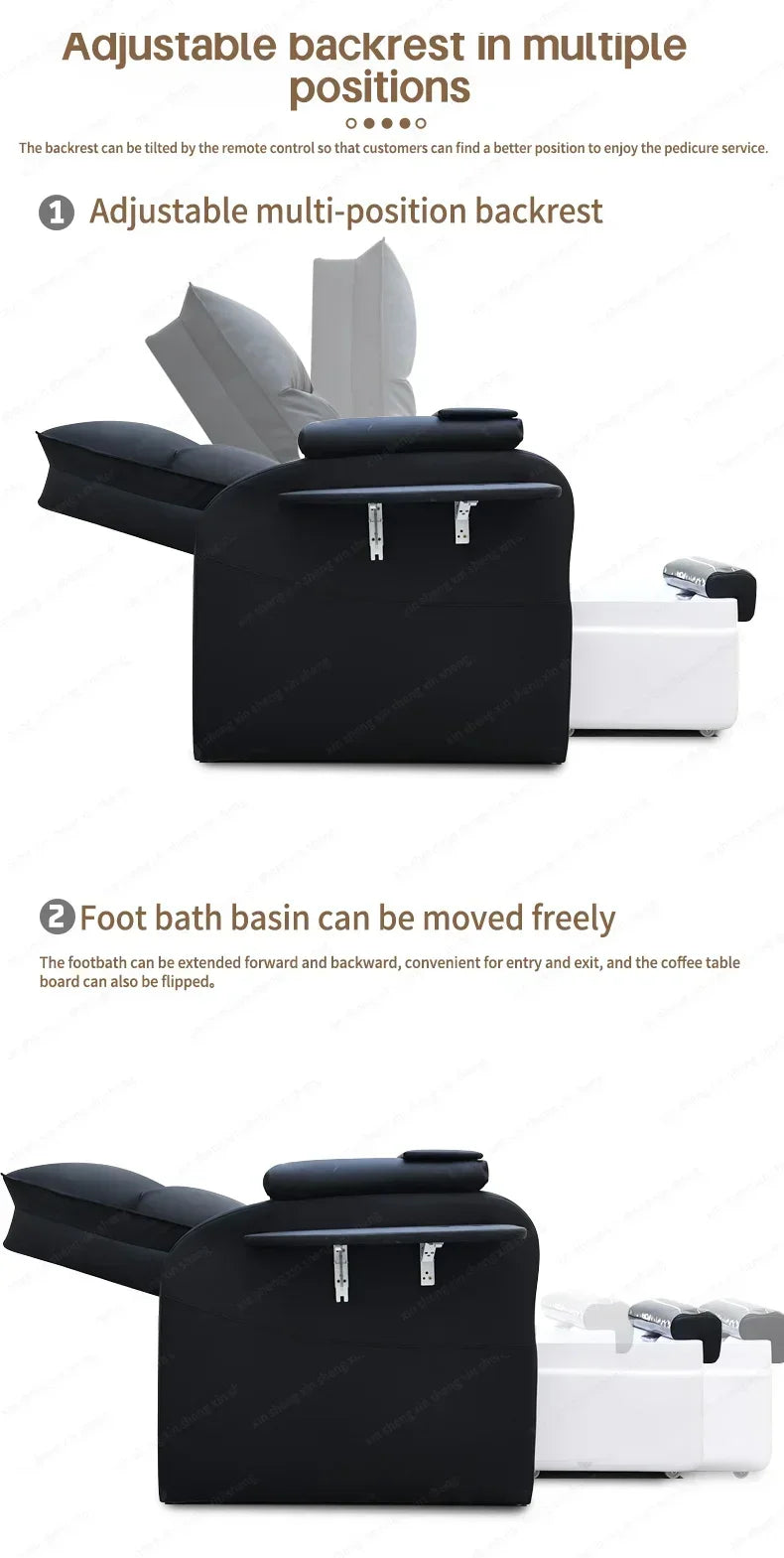 XinSheng Fußbad Nagelstuhl Pedikürestühle Salon SPA Fußmassage Maniküre Möbel Sofa Material Rückenlehne Elektrische Hebefunktion2026