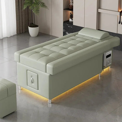 2026 Custom Luxury Modern Head Spa Foot Bath Back Lift Electric Reclining Massage Shampoo Bed