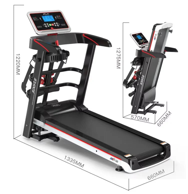 New Style Men and Women Mini Walking Machine Electric Treadmill for Home Use Folding Fitness Equipment Silent Treadmill