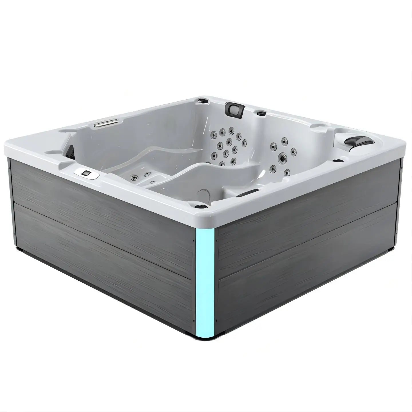 Outdoor-Jacuzzi-SPA-Whirlpool, großer Acryl-Massagebadewanne, intelligenter thermostatisch beheizter Pool, Villa, Hof, Hotel, Resort