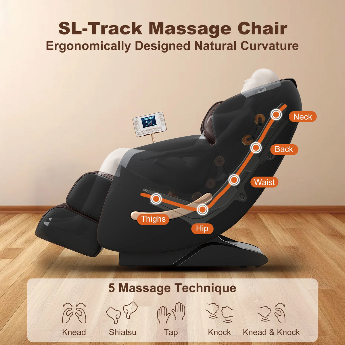USA Local Delivery  3D Airbag Zero Gravity full body Massage Chair Home 3D Foot Roller Shiatsu Office Chair