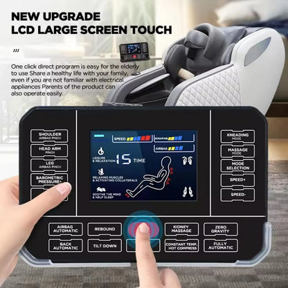 3 year warranty Smart Shiatsu Massage Chair Full Body Zero Gravity Recliner Kneading Rolling Heating Relieve Muscle Tension Pain