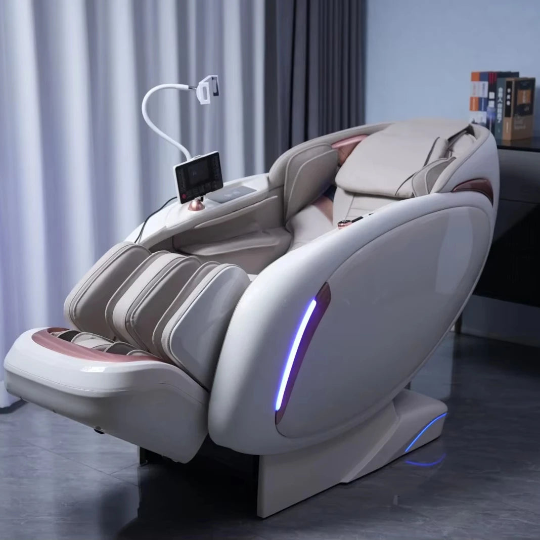 2026 Neueste Ganzkörper-Massagesessel Schwerelosigkeit SL-Schiene 4D-Stabmassage KI-Sprachsteuerung Elektrischer Massagesessel