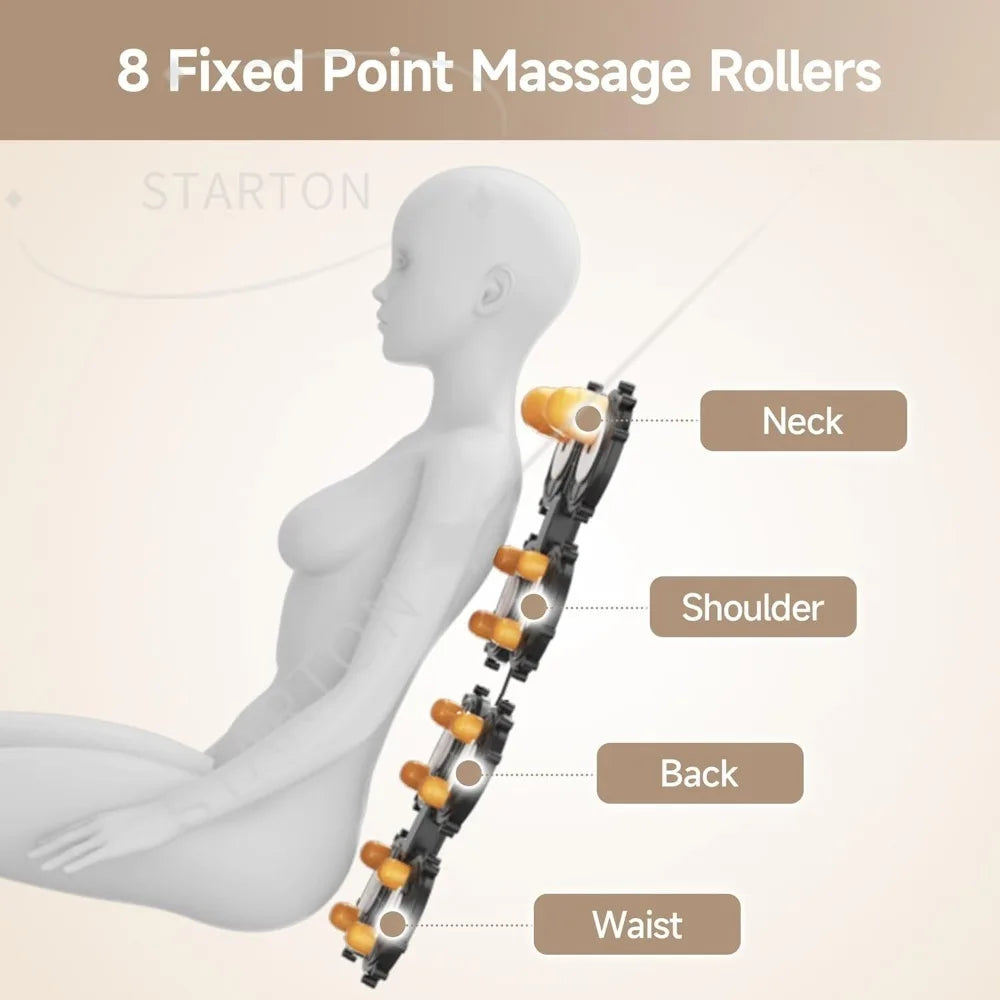 Ganzkörpermassage-Sessel, Zero-Gravity-Massageliege mit 6 Automatikmodi, Ganzkörper-Airbags, Bluetooth, für Büro geeignet