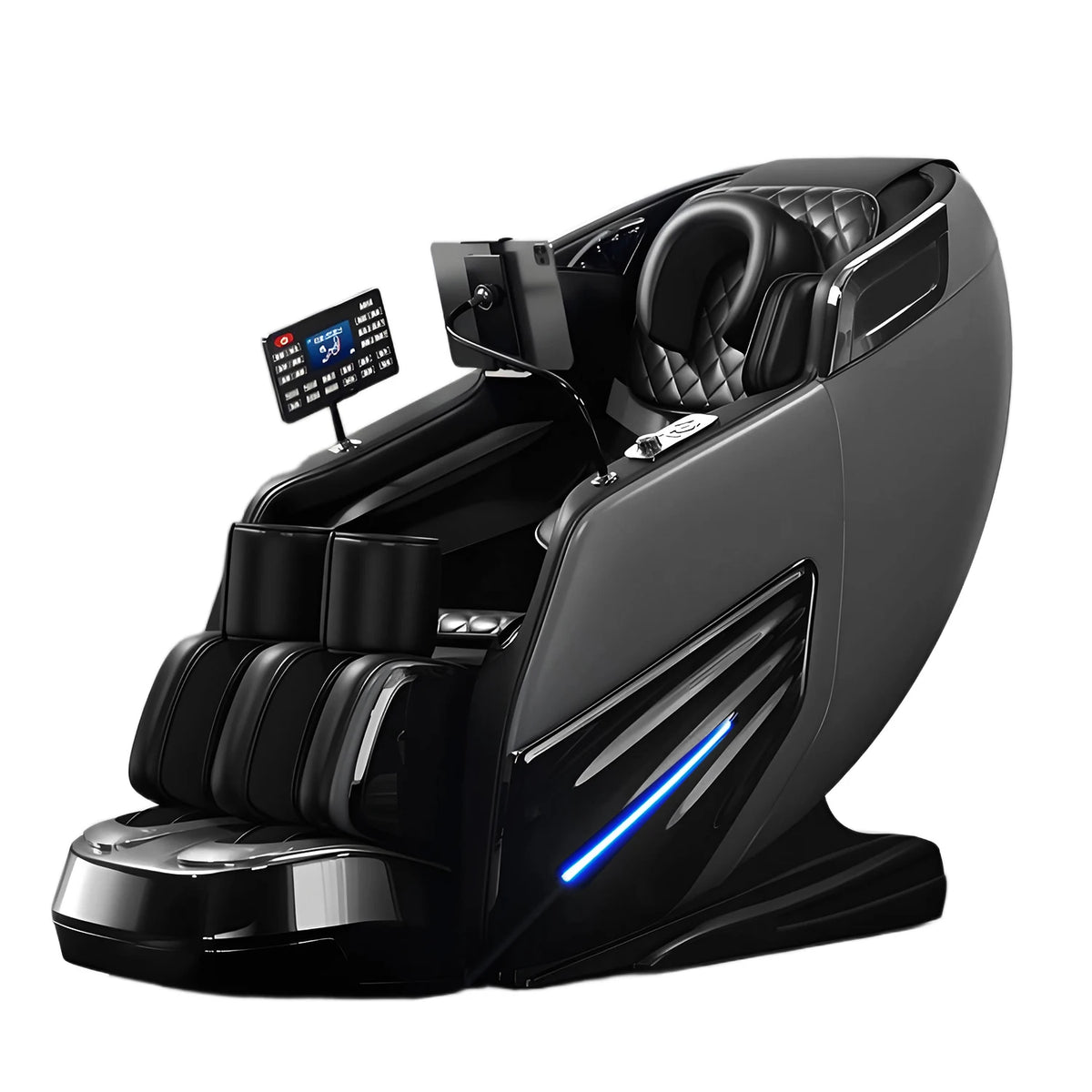 2025 Upgrade 6D Jade-Rollen-Massagesessel mit KI-Sprachsteuerung, automatischem Körperscan, Thai-Stretching & Handyhalter – Schwerelosigkeit F