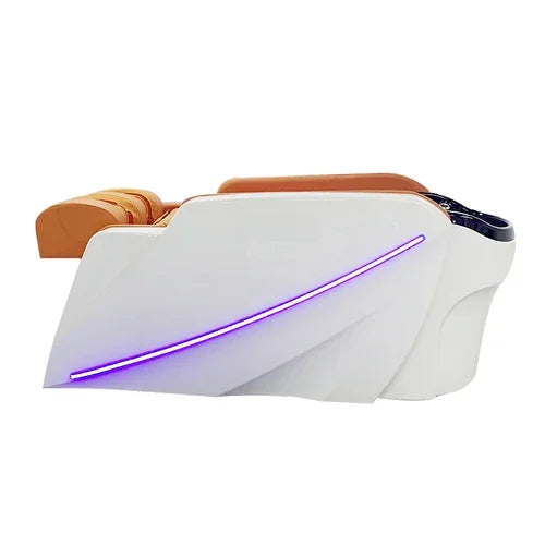 Professioneller Shampoo-Stuhl, Waschbecken, Friseursalon, Kopfhaut-Spa-Bett, Shampoo-Stuhl, Stylist, Luxus, elektronische Massage, komplette Cadeiras-Möbel