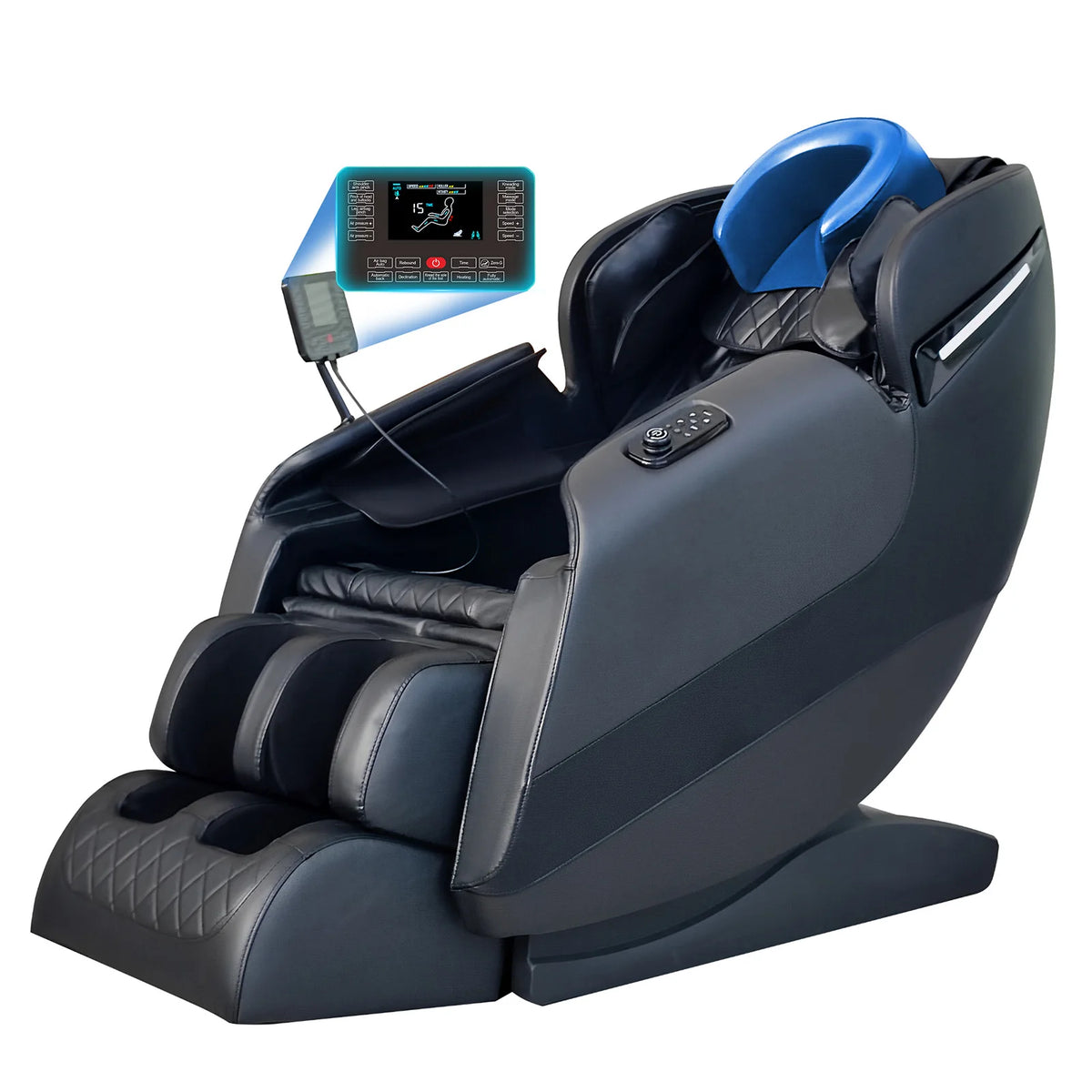 Luxuriöser, preiswerter Hifi-Bluetooth-Musik-Ganzkörper-Airbags Zero Gravity Elektrischer Pediküre-Massagesessel Massagesessel-Produkte