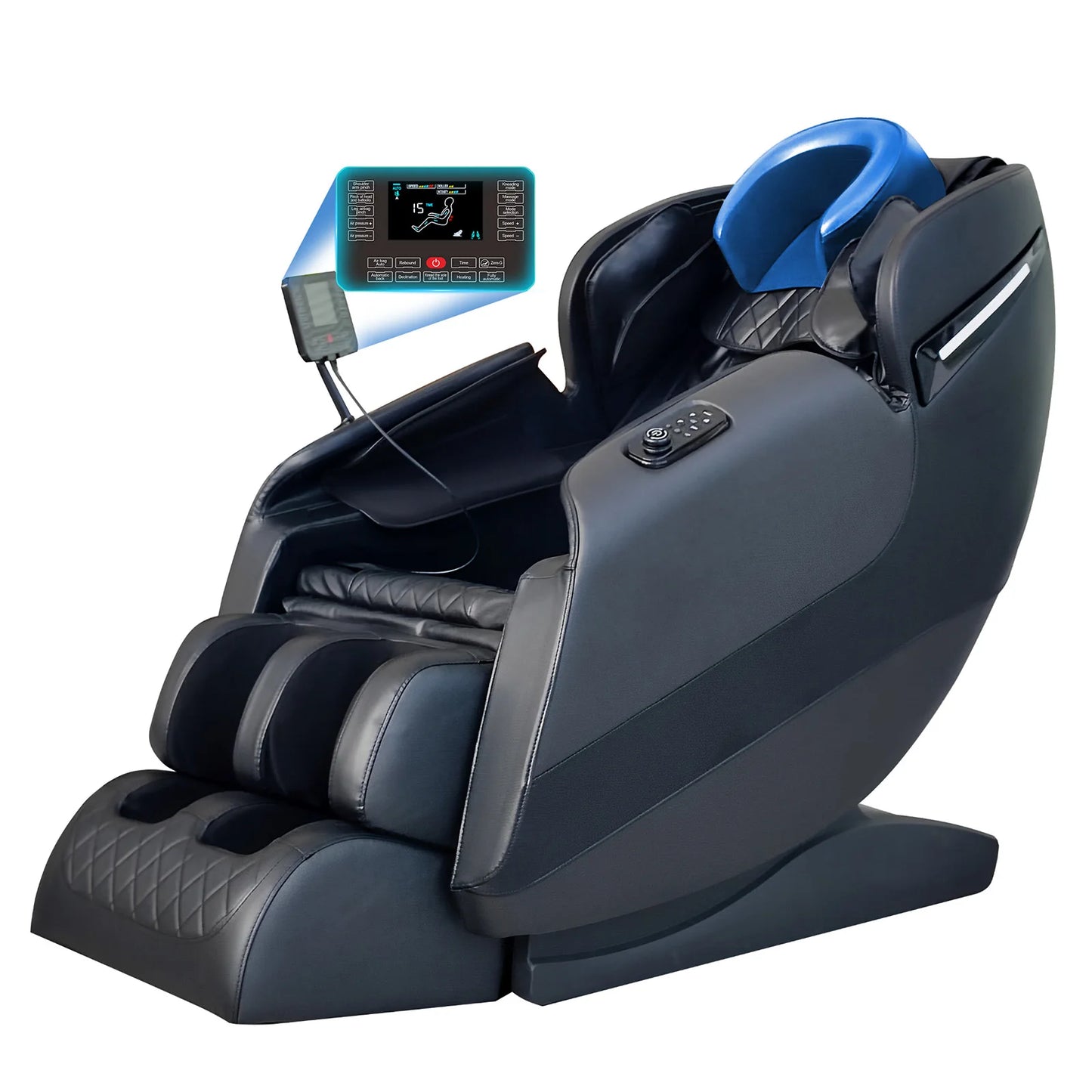 Luxuriöser, preiswerter Hifi-Bluetooth-Musik-Ganzkörper-Airbags Zero Gravity Elektrischer Pediküre-Massagesessel Massagesessel-Produkte
