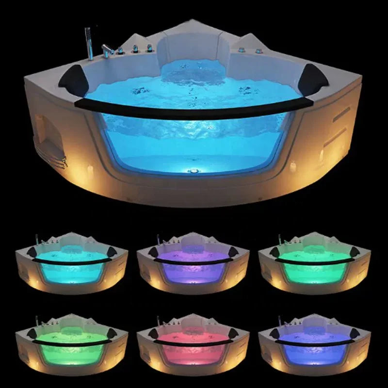 Neue moderne Acryl-Jacuzzi-Innenbadewanne Hydromassage Fiberglas Doppel-Whirlpool Jacuzzi Spa-Badewanne