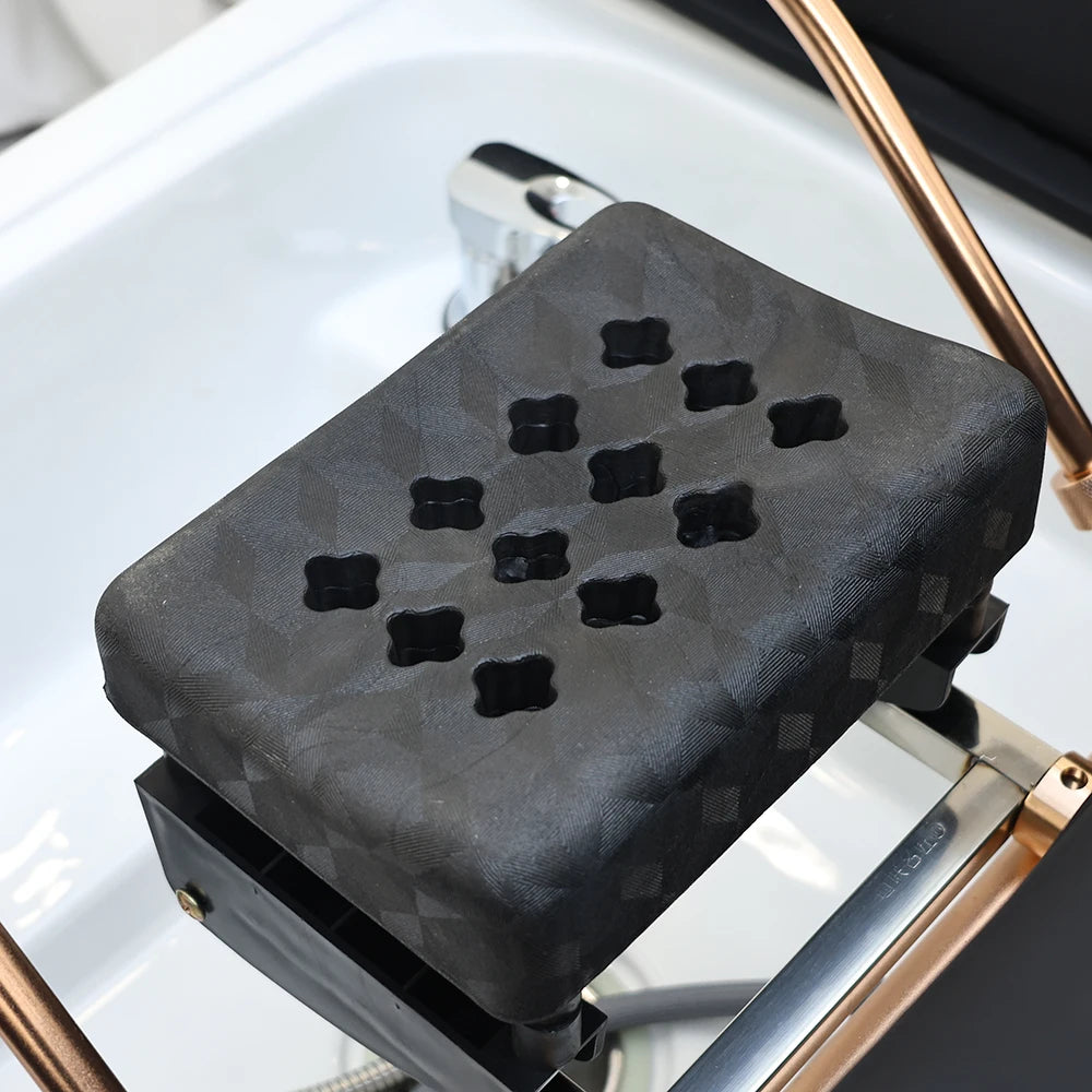 XinSheng Head SPA Salon Haarwaschbett Shampoo Bett Thai Massageliege Friseur Gewerbemöbel mit Fußbadbecken