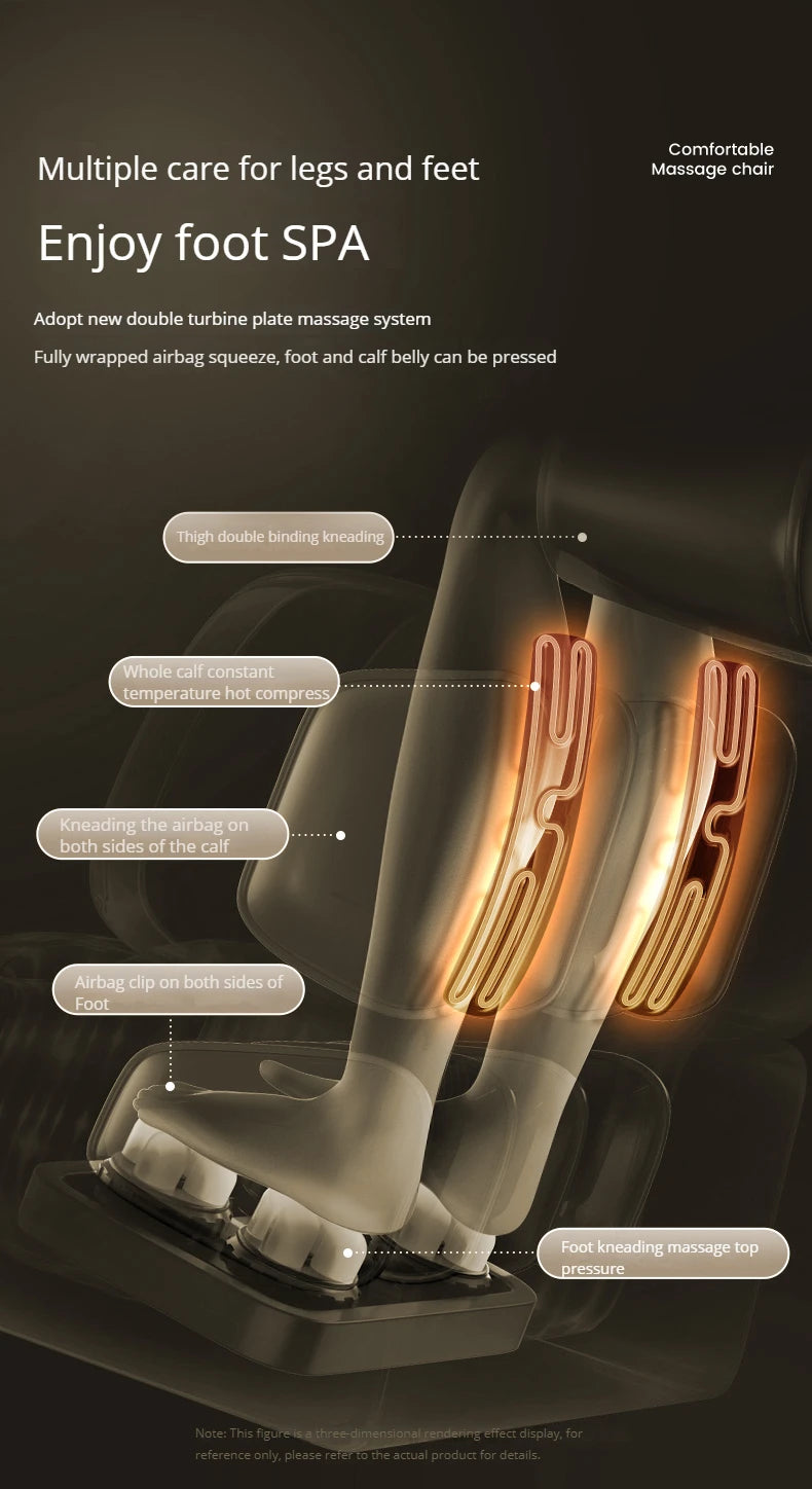 OEM Modern Shiatsu Massager Blood Circulation SL Track Full Body Luxury 4d Ai Zero Gravity Massage Chair