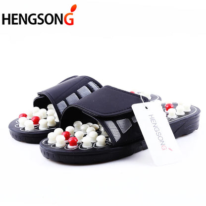 Akupressur Massage Pantoffeln Sandalen für Herren Füße Chinesische Akupressur Therapie Medizinische Rotierende Fußmassage Schuhe Unisex