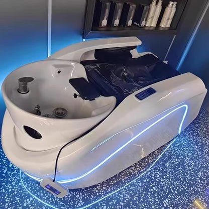 Ganzkörpermassage-Haar-Spa-Elektro-Wasserkreislauf-Shampoo-Bett für Friseursalon