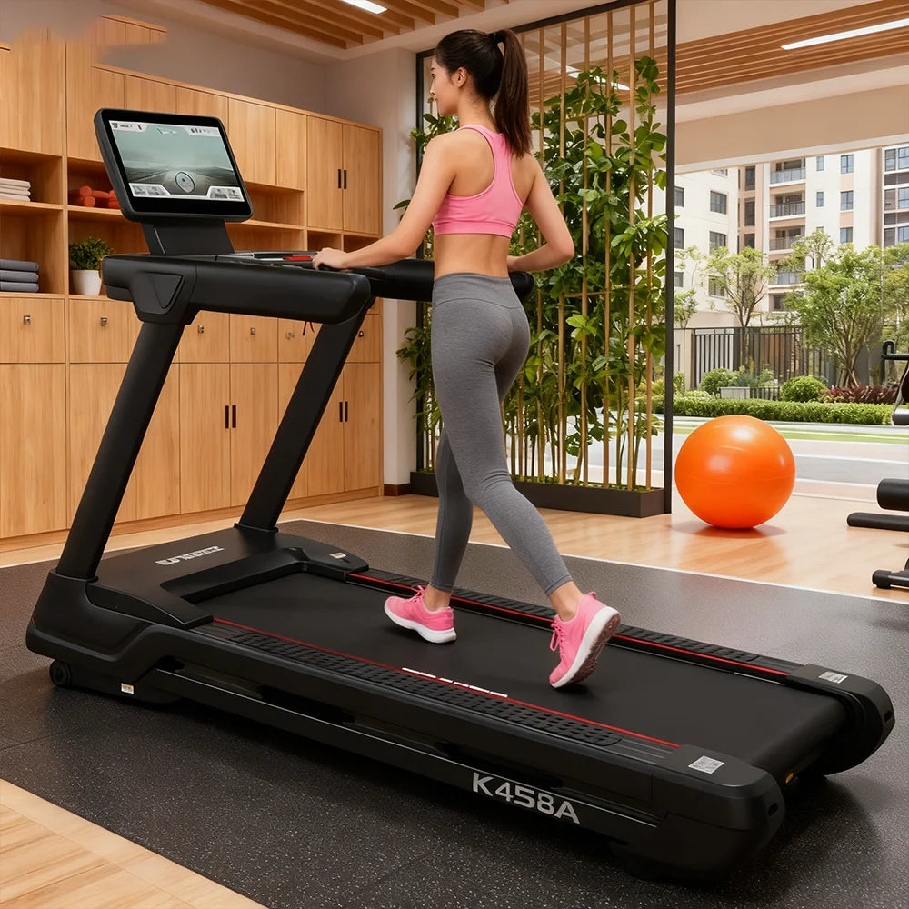 Elektrisches klappbares tragbares Laufband für Zuhause und Büro, leises Laufen, TFT-Display, Fitness-Trainingsgerät für