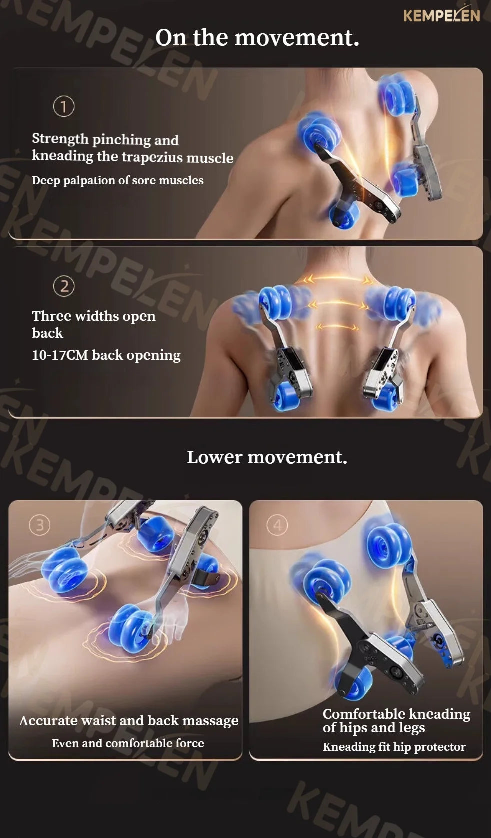 4D-Dual-Core-Massagesessel | Synchronisierte 4-Hand-Massage • Dual SL-Schiene • Ganzkörper-Airbags | Intelligenter Körperscan